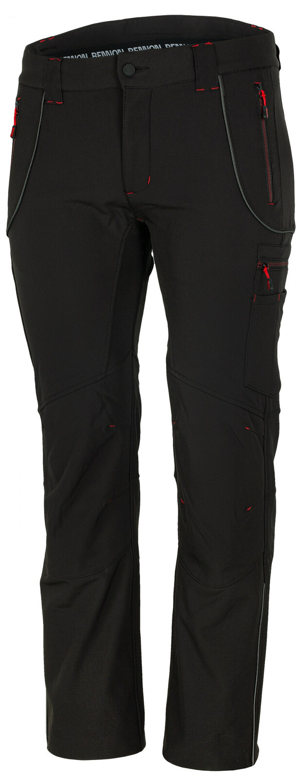 Zateplené softshellové nohavice so zvýšeným pásom Bennon Solon - veľkosť: 58, farba: čierna