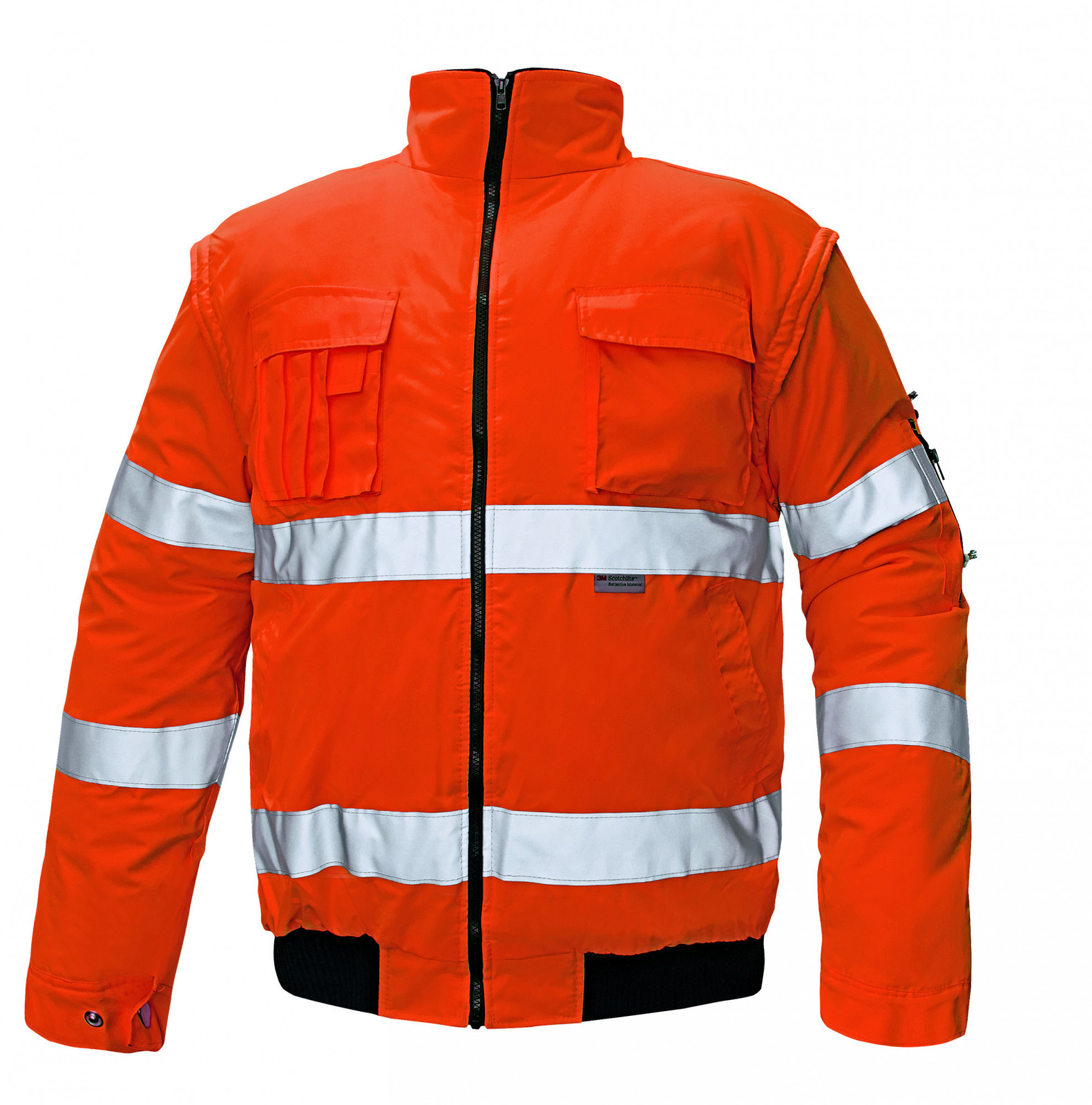 Zimná nepremokavá reflexná bunda Clovelly 2v1 - veľkosť: XL, farba: oranžová
