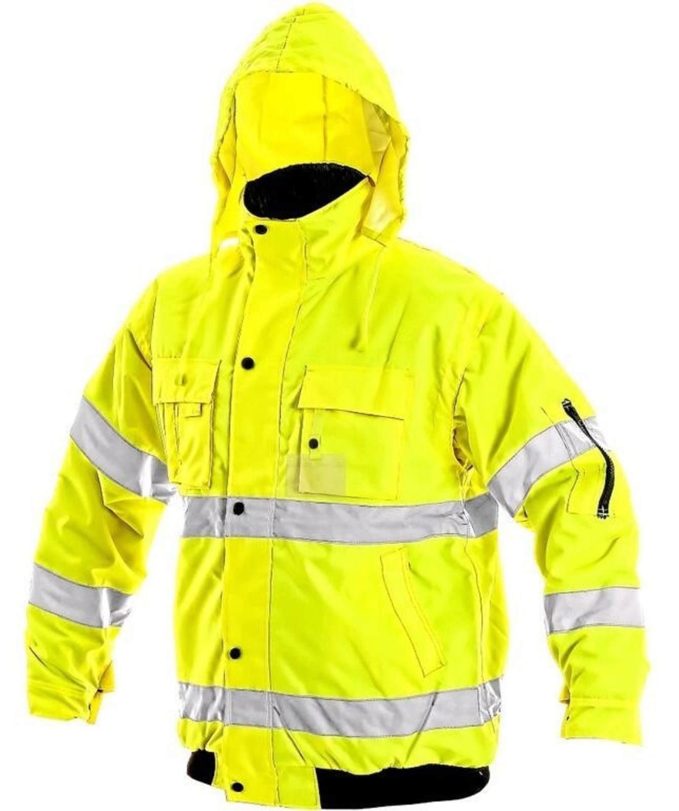 Zimná reflexná bunda CXS Leeds 2v1 - veľkosť: XL, farba: žltá