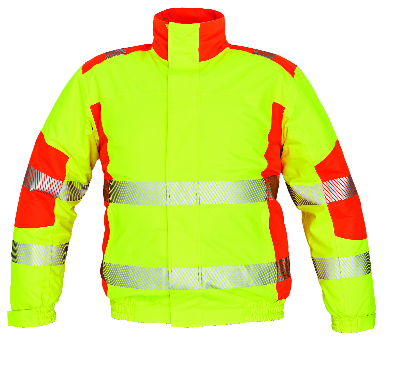 Zimná reflexná bunda Trila s membránou - veľkosť: L, farba: žltá/oranžová