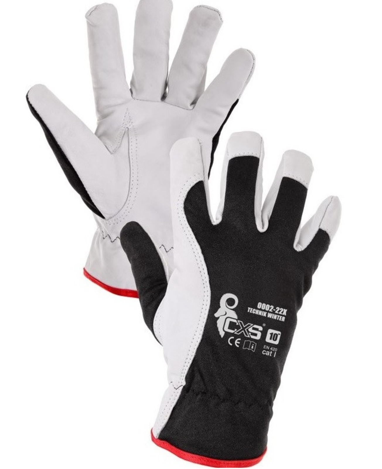 Zimné kombinované rukavice CXS Technik Winter - veľkosť: 11/XXL