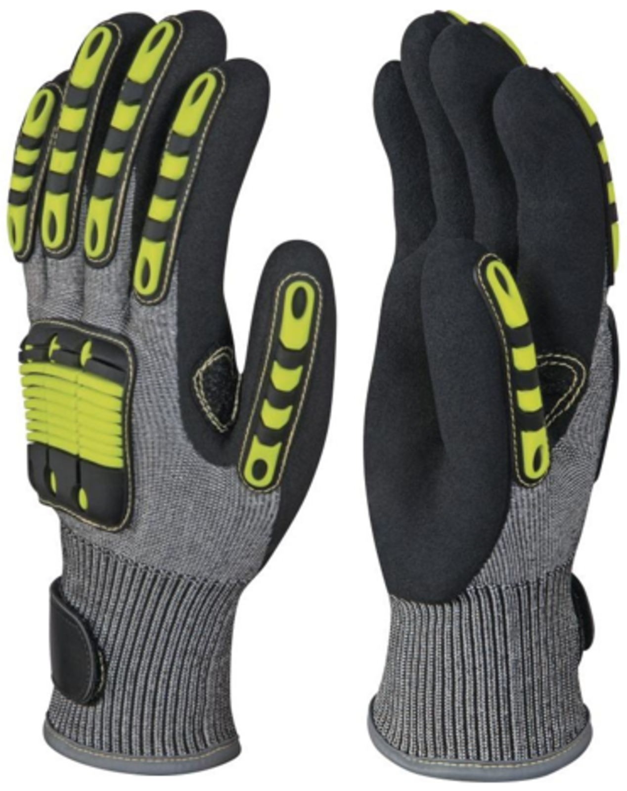 Zimné pracovné rukavice Delta Plus Eos Nocut VV913 - veľkosť: 9/L, farba: sivá/žltá