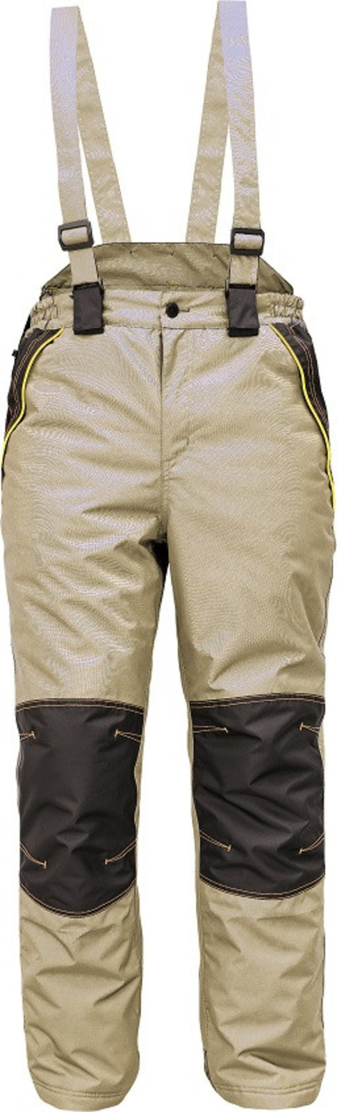 Zimné zateplené nohavice s trakmi Cerva Cremorne - veľkosť: XXL, farba: sv.olivová