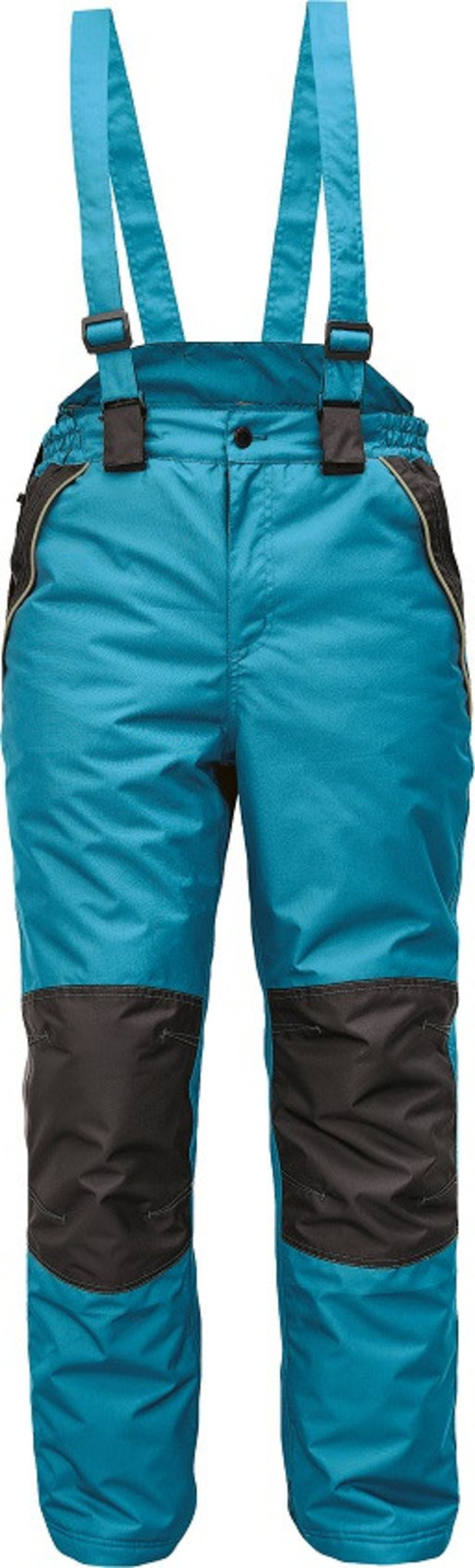 Zimné zateplené nohavice s trakmi Cerva Cremorne - veľkosť: L, farba: petrolejová