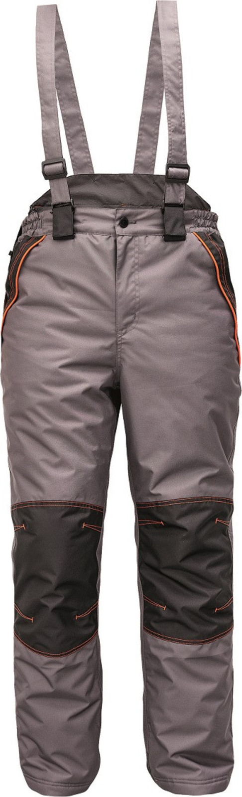 Zimné zateplené nohavice s trakmi Cerva Cremorne - veľkosť: XXL, farba: sivá