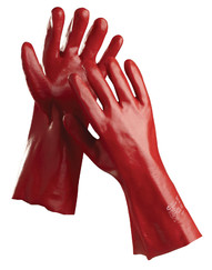 PVC pracovné rukavice Redstart (35 cm) 