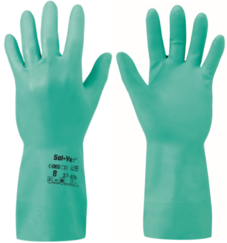 Protichemické pracovné rukavice Ansell 37-676 SolVex 33cm