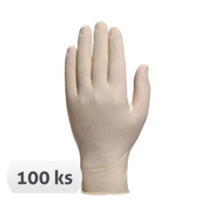 Jednorazové latexové rukavice Veniclean V1340 nepudrované 100 ks