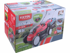 Extol Premium 8895720 kosačka na trávu akumulátorová, Garden 20V/2x2Ah, priemer kosenia 33cm
