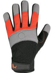 Kombinované pracovné rukavice CXS Magnes s reflexnými doplnkami